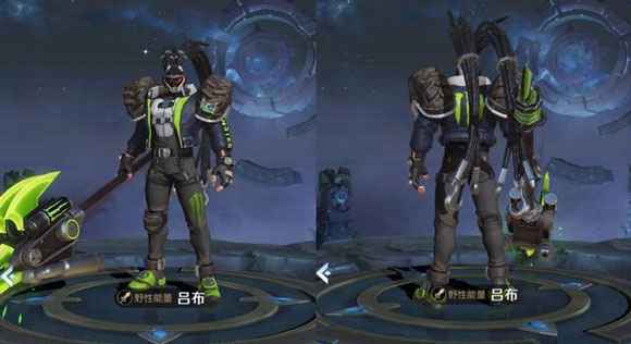 王者荣耀野机能量局内特效展示 登录领吕布新皮肤体验卡